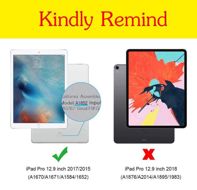 Funda para iPad DMaos 129" Azul de Cuero Sintético con Soporte y Auto‑sueño