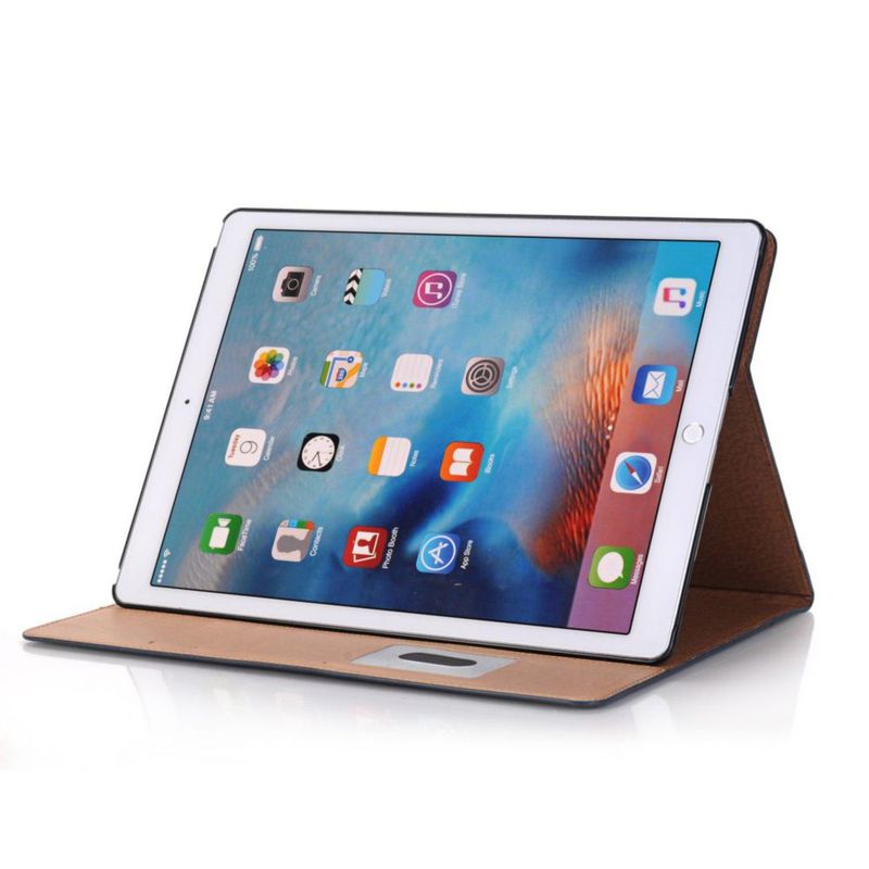 Funda para iPad DMaos 129" Azul de Cuero Sintético con Soporte y Auto‑sueño