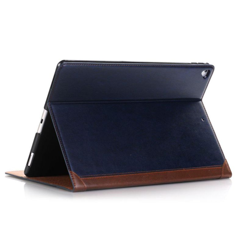Funda para iPad DMaos 129" Azul de Cuero Sintético con Soporte y Auto‑sueño