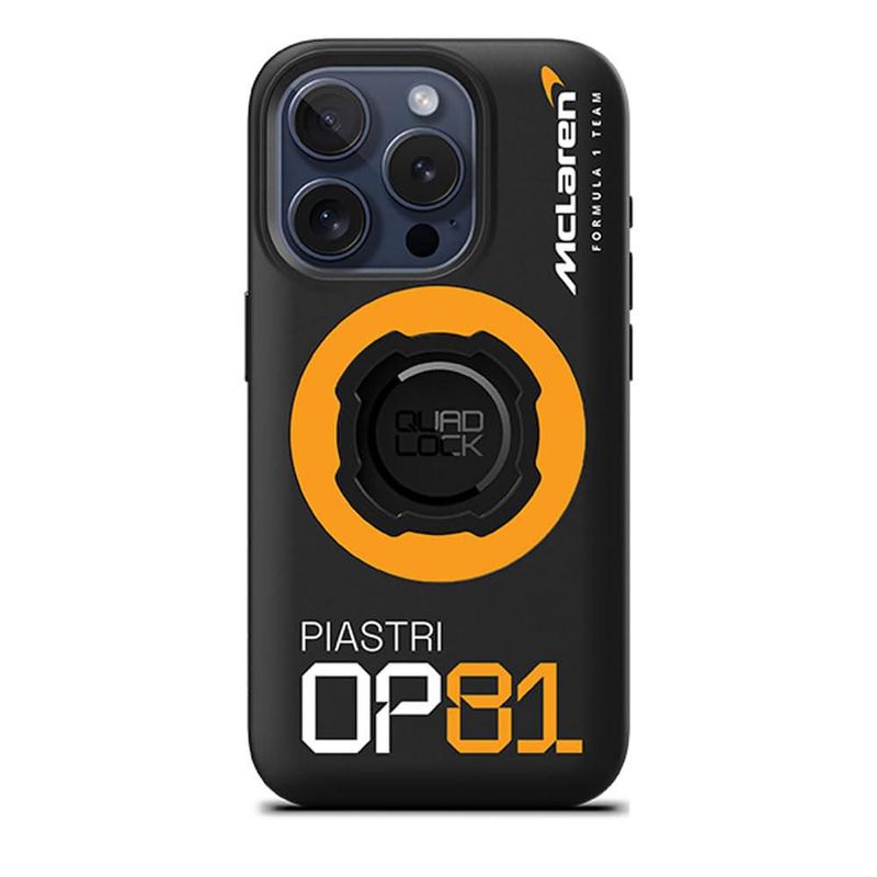 Funda Quad Lock para iPhone 15 Pro edición Oscar Piastri