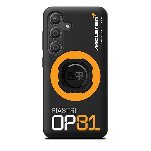 Funda Quad Lock MAG Galaxy S24 edición oficial Oscar Piastri negra