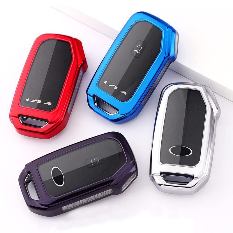 Horande Funda Protectora de TPU Suave para Llavero de Acceso Sin Llave compatible con Kia Telluride 2020‑2022 K5 Ceed Cerato Forte NIRO Seltos SX