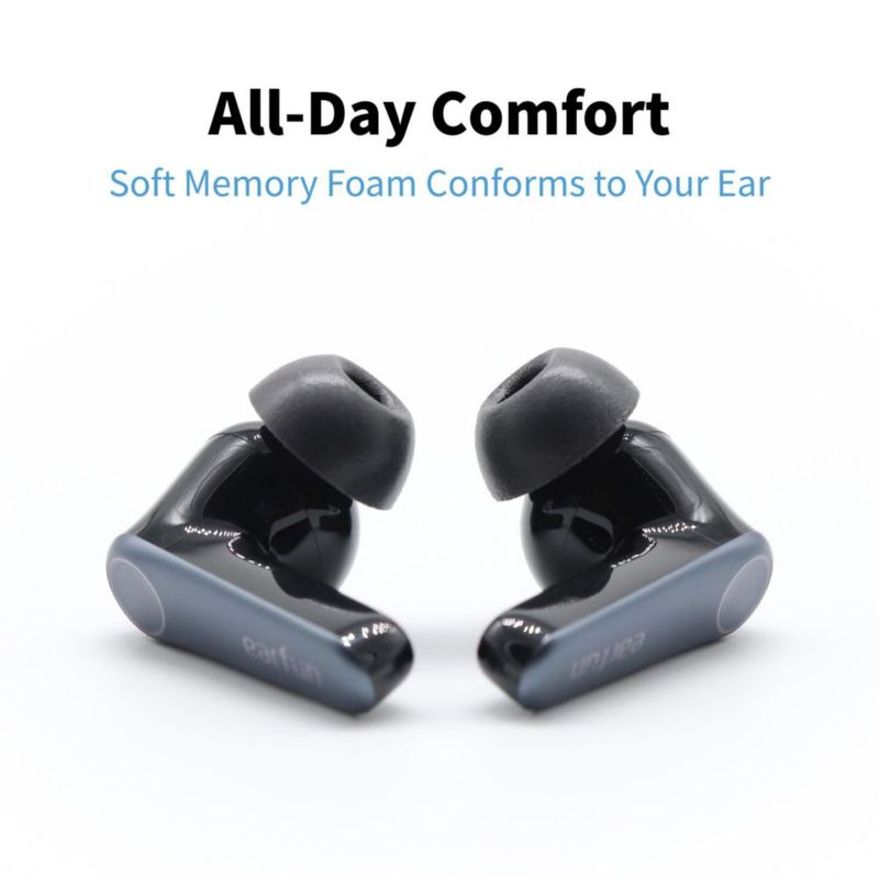 Puntas de espuma para auriculares COMPLY TW-300-B TrueGrip MAX negro (3 pares)