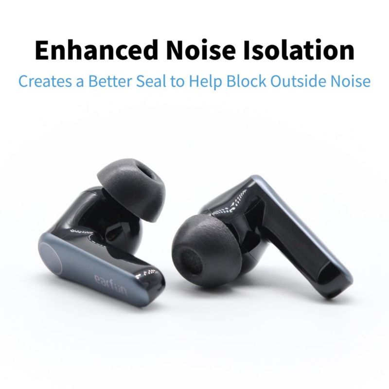 Puntas de espuma para auriculares COMPLY TW-300-B TrueGrip MAX negro (3 pares)