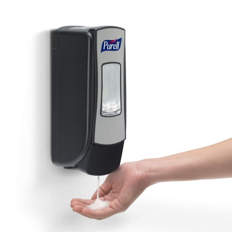 Dispensador de Gel Antibacterial Purell 700 ml Acabado Cromado de Acción Pulsada