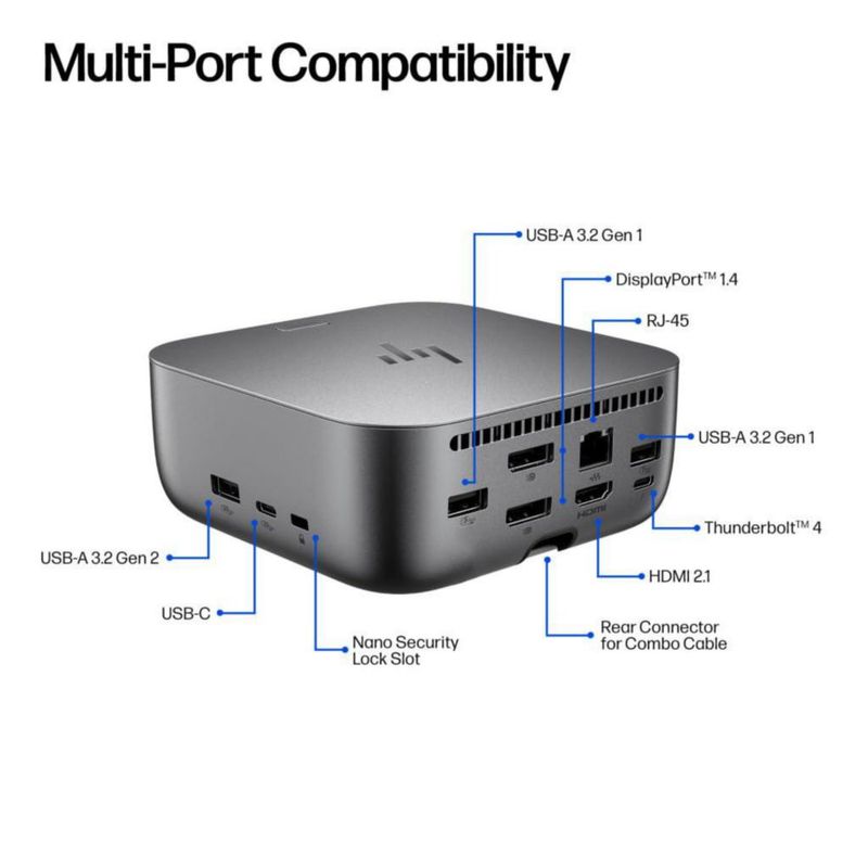 Estación de acoplamiento Dockztorm Thunderbolt 4 100W 120W