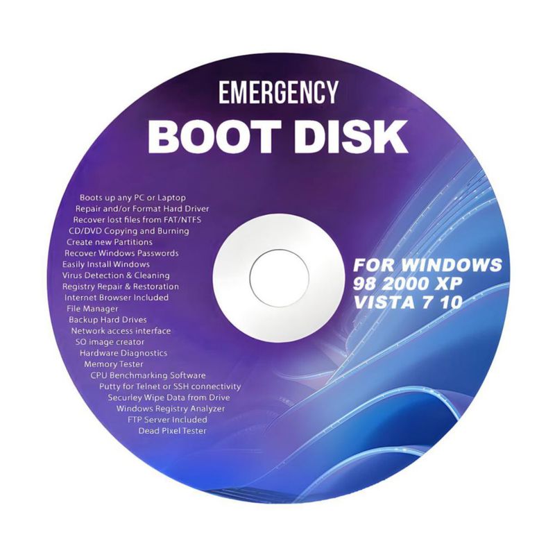 DVD VsoxA de reparación para Windows 98/2000/XP/Vista/7/10