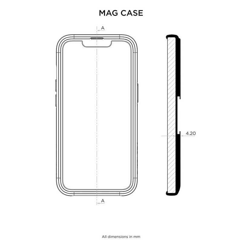 Funda Quad Lock para iPhone 12 Mini Negra MAG