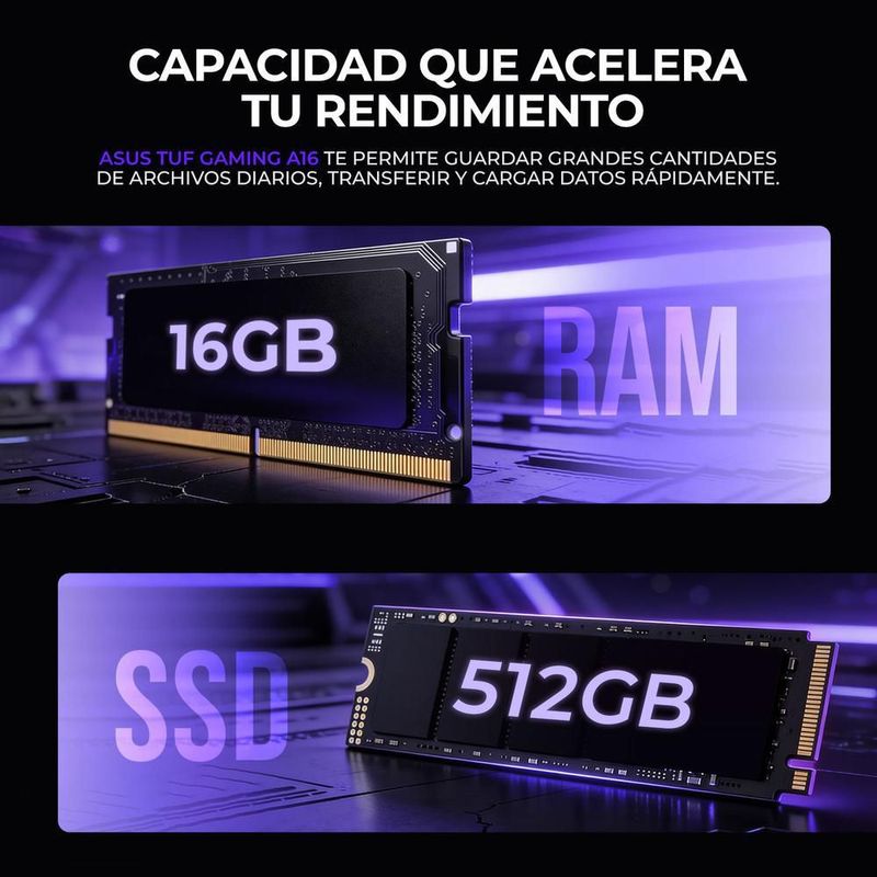 Laptop gamer asus tuf a16 geforce rtx 4050 ryzen 7 16gb 512gb