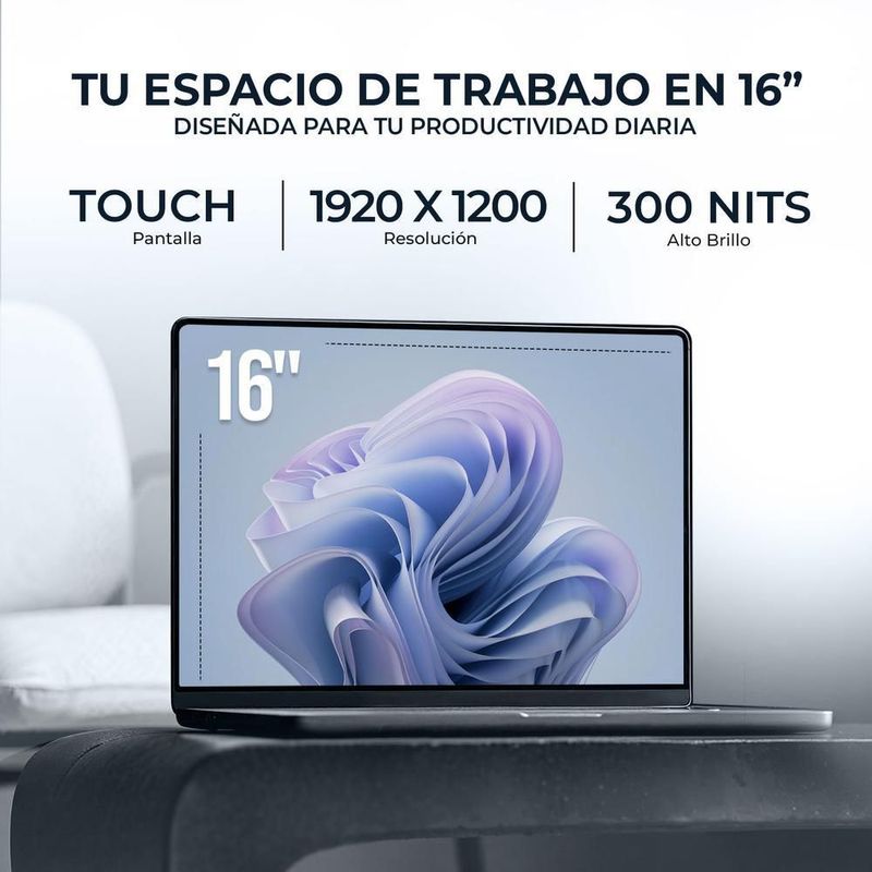 Laptop lenovo ideapad 5 ryzen 7 8845hs 16gb 1tb pantalla 16