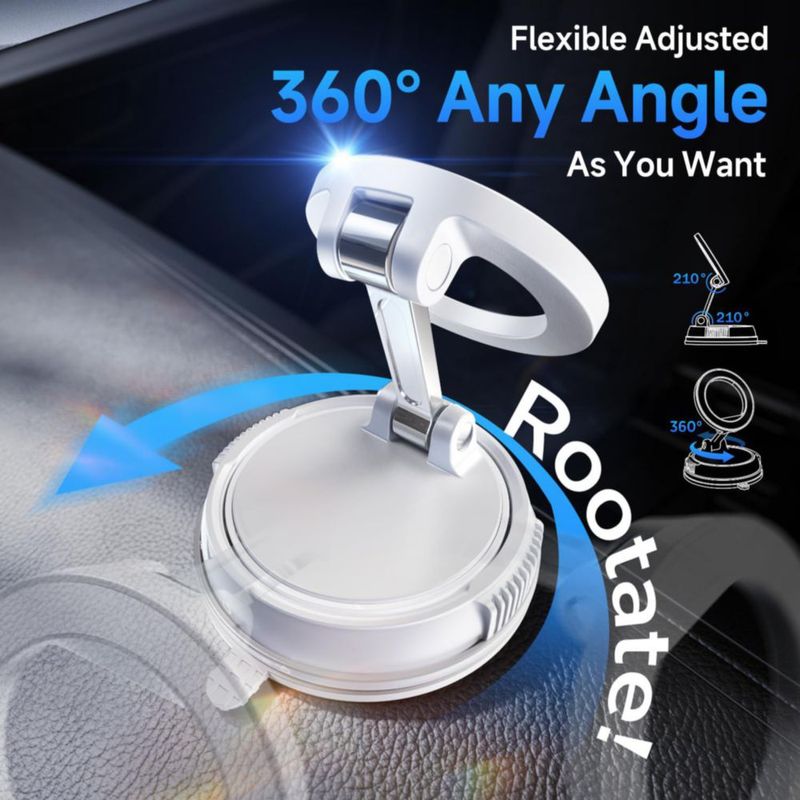 Soporte para teléfono de coche ANDERY Magsafe succión máxima 78 lb (35 kg)