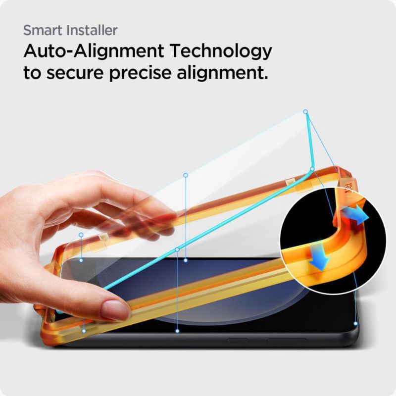 Protector de pantalla Spigen GlasTR AlignMaster para Galaxy S23 FE – Pack de 2