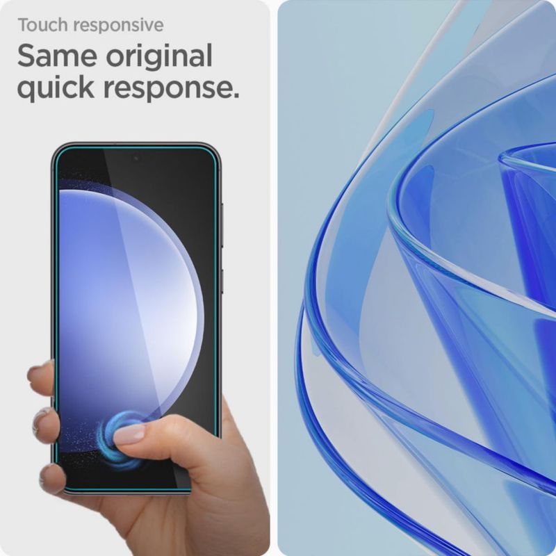 Protector de pantalla Spigen GlasTR AlignMaster para Galaxy S23 FE – Pack de 2