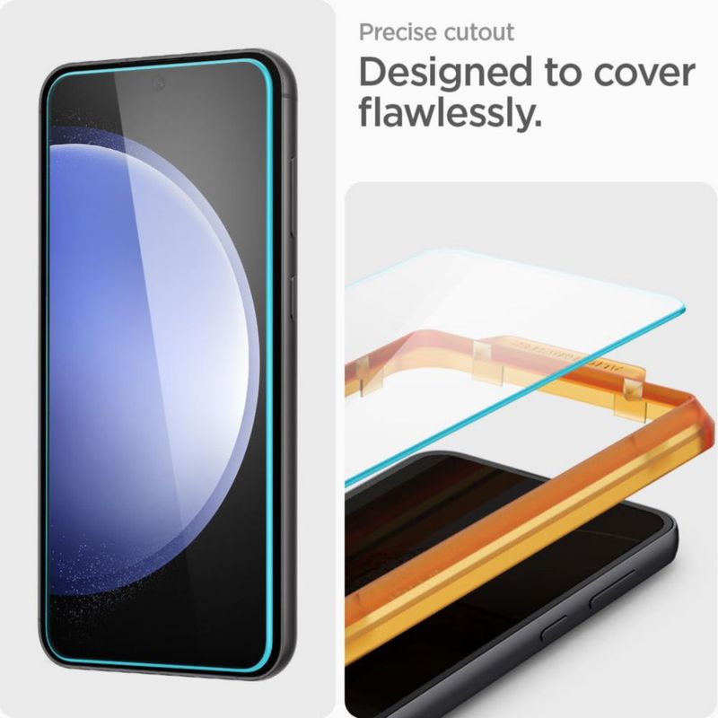 Protector de pantalla Spigen GlasTR AlignMaster para Galaxy S23 FE – Pack de 2