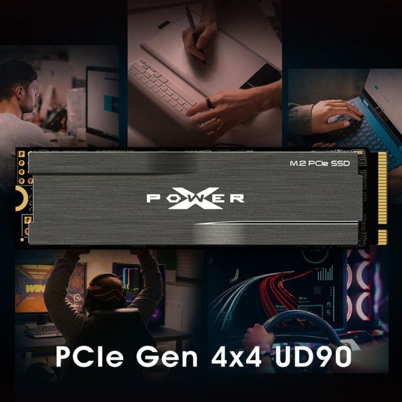 SSD SP Silicon Power 1TB NVMe 4.0 PCIe M.2 con disipador