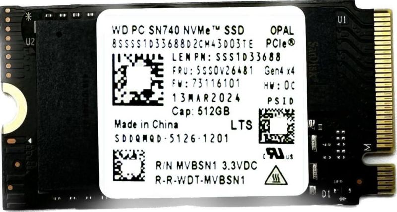 SSD ist computers SN740 512 GB NVMe M.2 2242