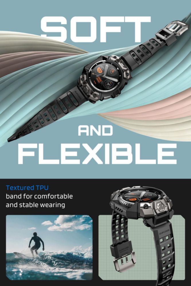 Funda SUPCASE Galaxy Watch 8 Classic 46 mm Negro