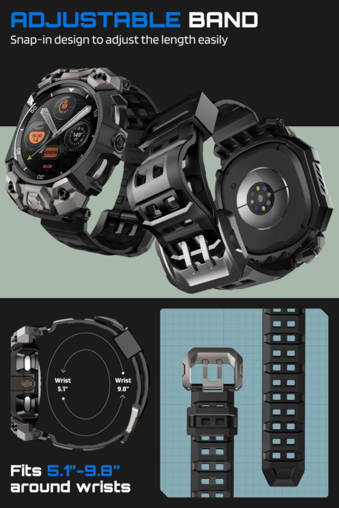 Funda SUPCASE Galaxy Watch 8 Classic 46 mm Negro