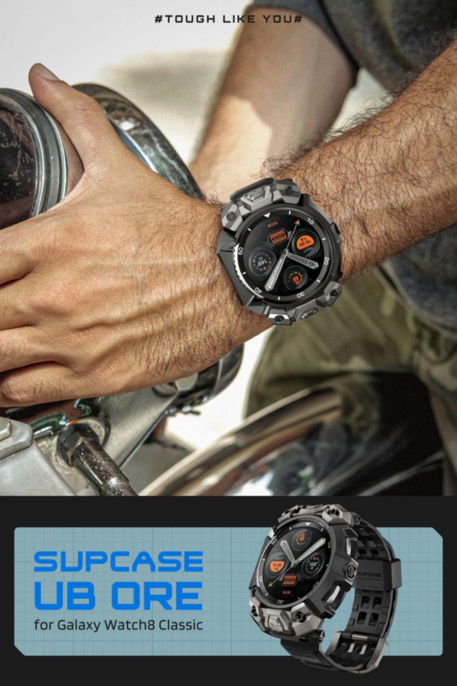 Funda SUPCASE Galaxy Watch 8 Classic 46 mm Negro
