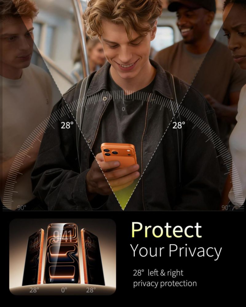 Protector de pantalla Smeliev para iPhone 17 Pro Max - Pack de 3