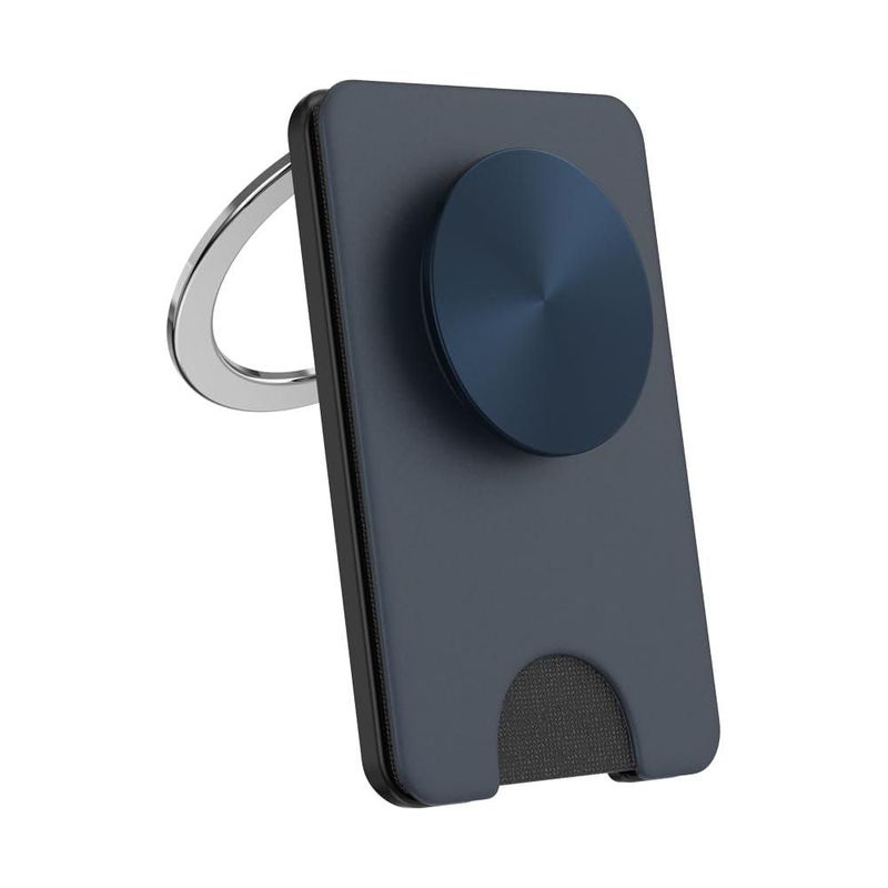 PopSockets Soporte para teléfono con cartera abatible color azul marino