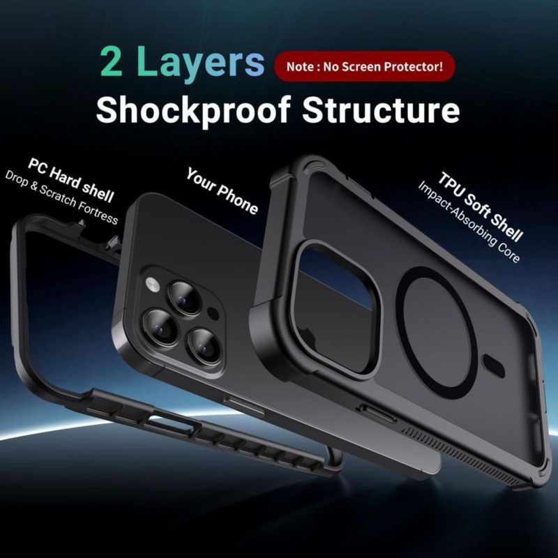 Funda jaroco para iPhone 13 Pro Magnética Negra