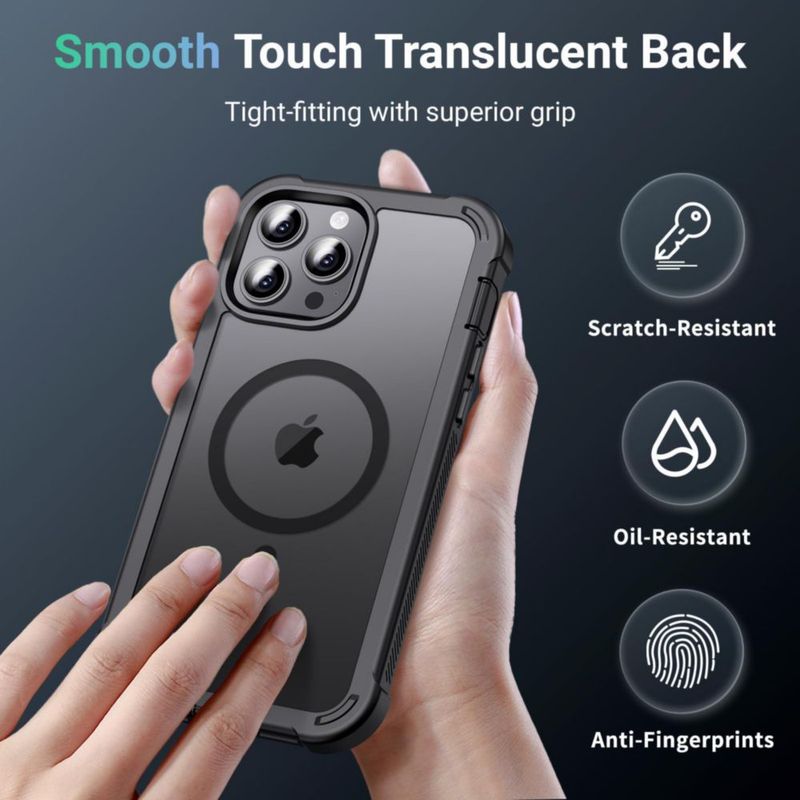 Funda jaroco para iPhone 13 Pro Magnética Negra