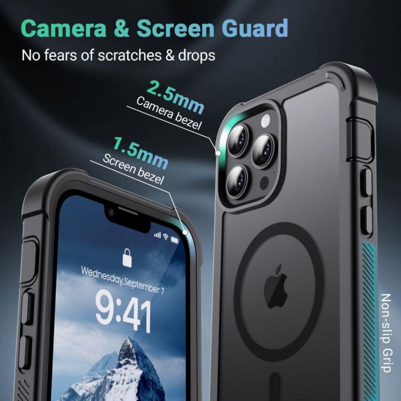 Funda jaroco para iPhone 13 Pro Magnética Negra
