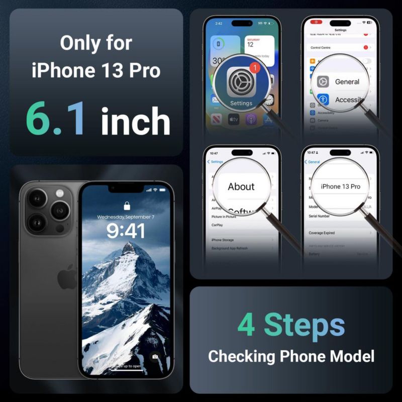 Funda jaroco para iPhone 13 Pro Magnética Negra