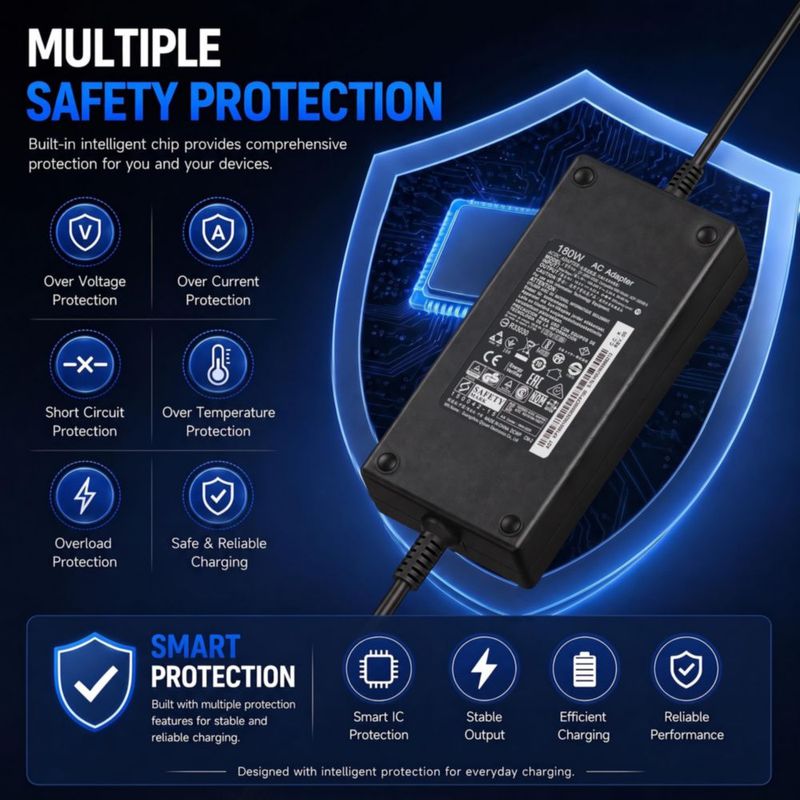 Adaptador de corriente AC LIFKAHY 180W 19.5V para portátil gaming MSI