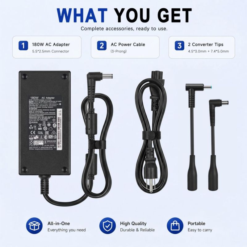 Adaptador de corriente AC LIFKAHY 180W 19.5V para portátil gaming MSI