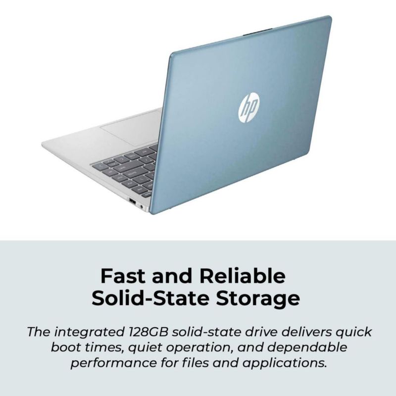 Portátil HP 356 cm AMD 4 GB RAM 128 GB SSD Win11 Azul
