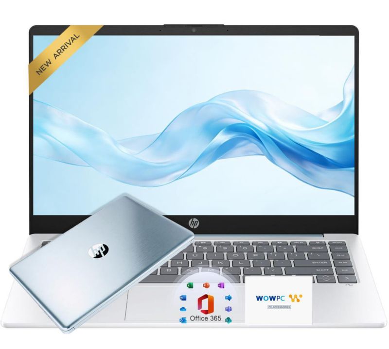 Portátil HP 356 cm AMD 4 GB RAM 128 GB SSD Win11 Azul
