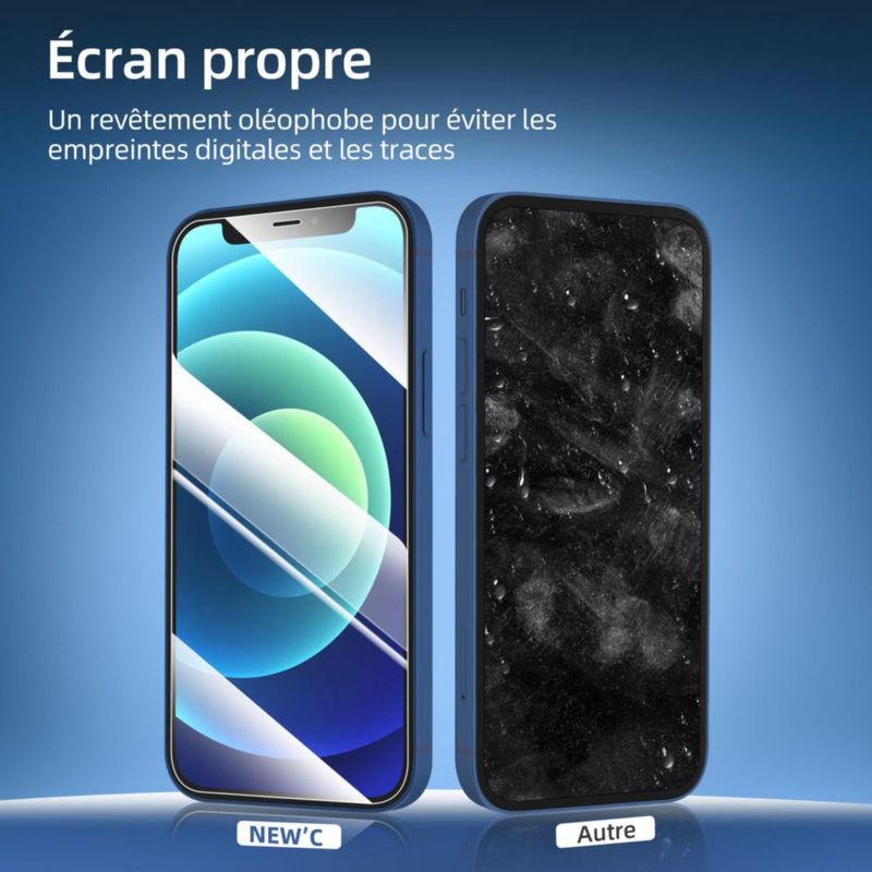 Protector de pantalla NEW'C para iPhone 12 Mini 5.4" Pack de 3