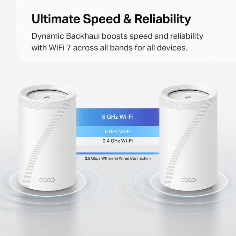 Router WiFi TP-Link Deco 7 Pro BE63 BE10000 Tri‑Banda