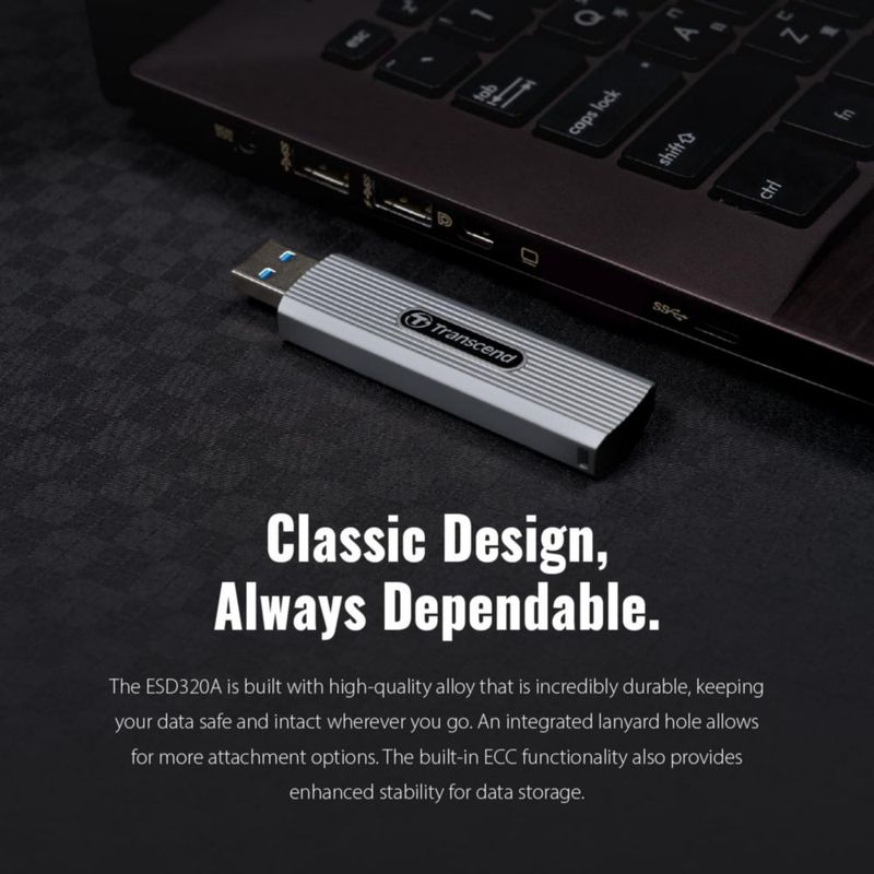 SSD Transcend 512 GB 1050 MB/s Metal Tipo‑A