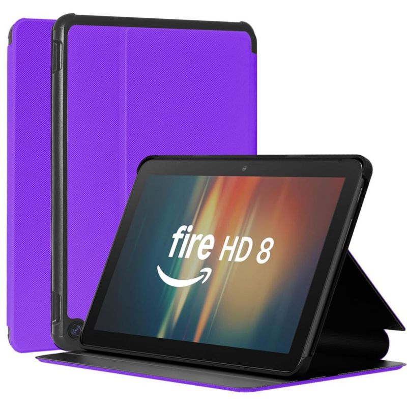 Funda para Tablet Riaour 20 cm Morado con Soporte Magnético