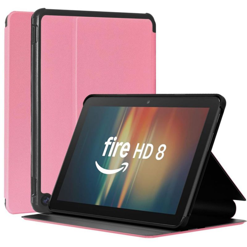 Funda para Tablet Riaour 20 cm Rosa con Soporte Magnético