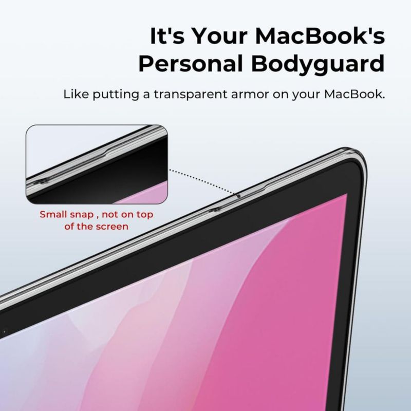 Funda transparente para MacBook Air 13" M1 (2018‑2020) – EooCoo