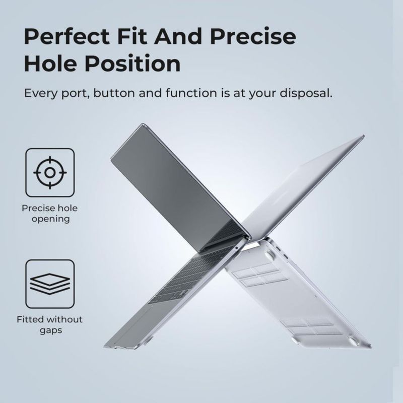Funda transparente para MacBook Air 13" M1 (2018‑2020) – EooCoo