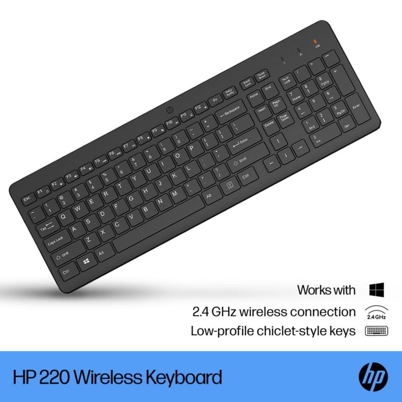 Teclado HP 220 Inalámbrico 2.4GHz Win/Mac