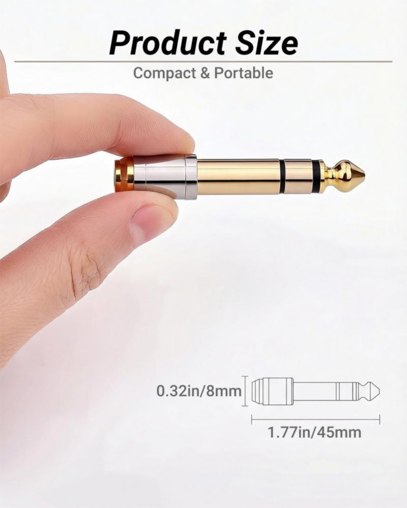 Adaptador Zylveron de 635 mm a 35 mm con conectores chapados en oro