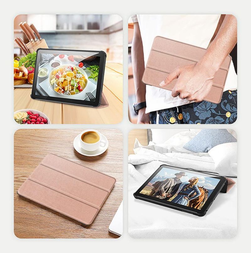 Funda para Tablet Riaour 28 cm 11" Reposo/Activación Dorada