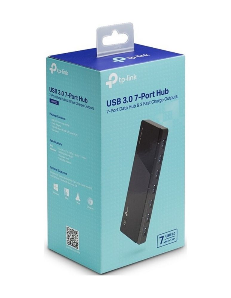 Hub USB 3.0 TP-Link UH700 7 Puertos Con Adaptador