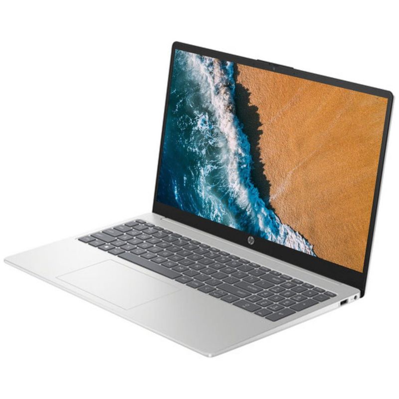 Portátil HP 15.6" N200 8 GB RAM 128 GB SSD Wi‑Fi 6 Plateado