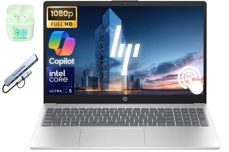 HP Laptop 15.6" FHD táctil Intel Core Ultra 5 24 GB RAM