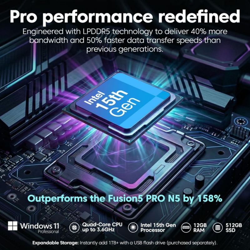 Tablet Fusion5 10.1" Win 11 Pro 12 GB RAM 512 GB SSD