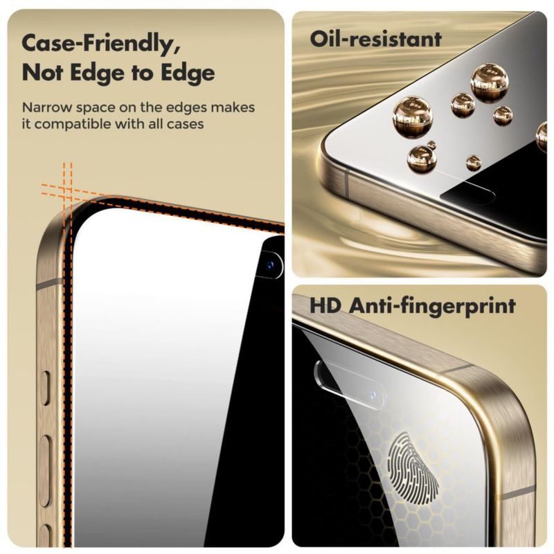 Protector de Pantalla UNBREAKcable iPhone 15 Pro 6.1" Paquete de 2