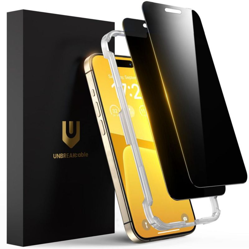 Protector de Pantalla UNBREAKcable iPhone 15 Pro 6.1" Paquete de 2