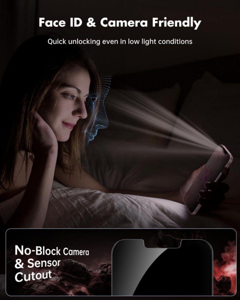Protector de Pantalla UNBREAKcable iPhone 17e 6.1" Privacidad Paquete de 2